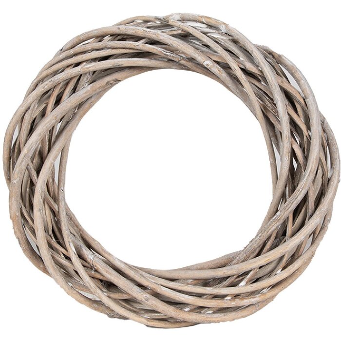 Corona decorativa Clayre & Eef 6RO0600XS Marrón 20x5 cm Decoración Elegante