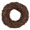 Corona Decorativa Clayre & Eef 6RO0601 Marrón 45x12 cm Diseño Elegante
