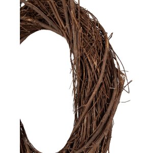 Corona Decorativa Clayre & Eef 6RO0602S Marrón Ø 30x5 cm Elegante Accesorio para el Hogar