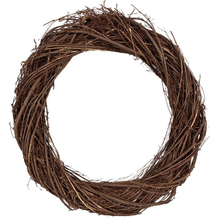 Corona decorativa Clayre & Eef 6RO0602XL Marrón 45x7 cm Decoración elegante