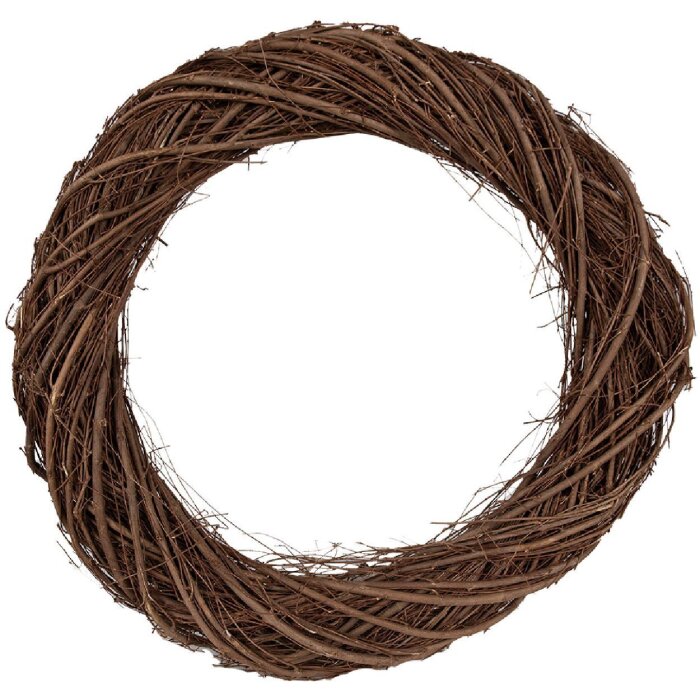 Corona decorativa Clayre & Eef 6RO0602XXL marrón 50x8 cm Diseño elegante