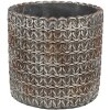 Clayre & Eef 6TE0494S Maceta Gris Ø 11x12 cm
