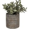 Clayre & Eef 6TE0494S Maceta Gris Ø 11x12 cm
