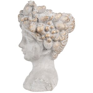 Clayre & Eef 6TE0499S Maceta Gris 14x14x22 cm