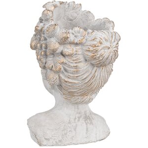 Clayre & Eef 6TE0499S Maceta Gris 14x14x22 cm