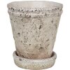 Clayre & Eef 6TE0503L Macetero Beige Ø 13x14 cm