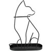Clayre & Eef 6Y5438 Paragüero Diseño Gato 42x16x59 cm Negro