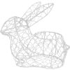 Clayre & Eef 6Y5481S Cesta Rabbit 22x11x22 cm Blanco - Almacenamiento con estilo