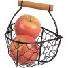 Clayre & Eef 6Y5485 Cesta Negra 17x17x19 cm - Almacenamiento con estilo