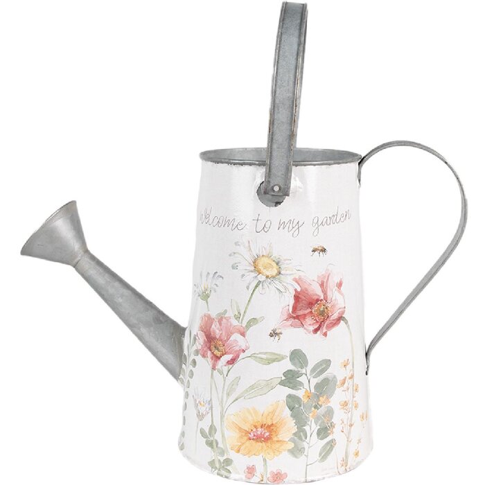 Clayre & Eef 6Y5490 Regadera Decoración Blanca 36x17x25 cm