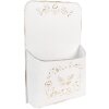 Clayre & Eef 6Y5494 Jardinera Blanca 27x9x41 cm
