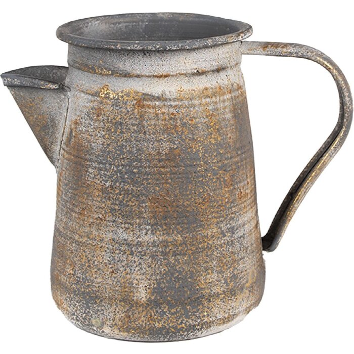 Clayre & Eef 6Y5495 Jarra decorativa Gris 20x12x16 cm