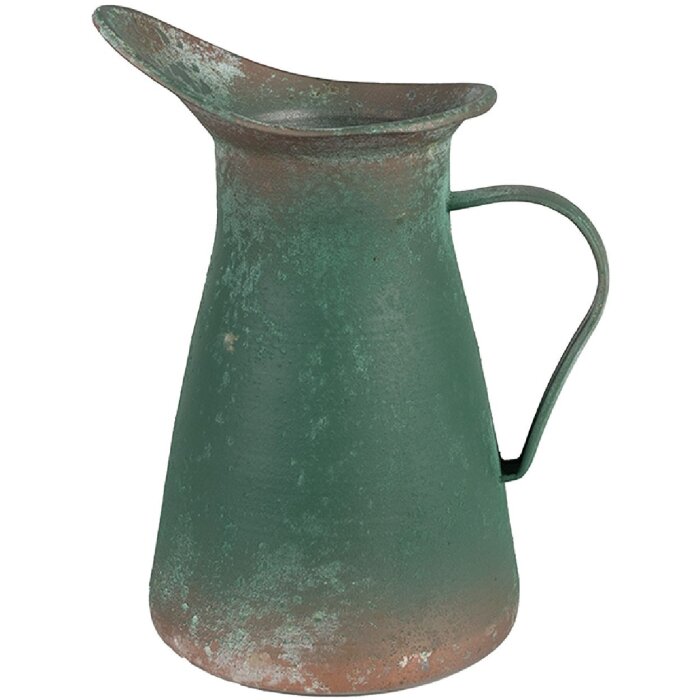 Clayre & Eef 6Y5498 Jarra decorativa verde 21x15x25 cm