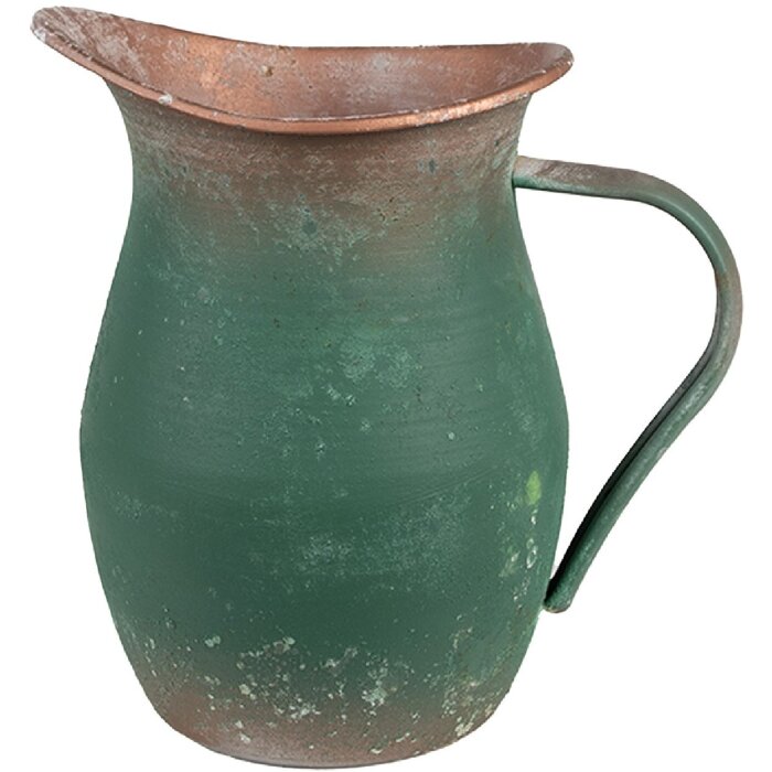 Clayre & Eef 6Y5500 Jarra Decorativa Verde 19x13x19 cm