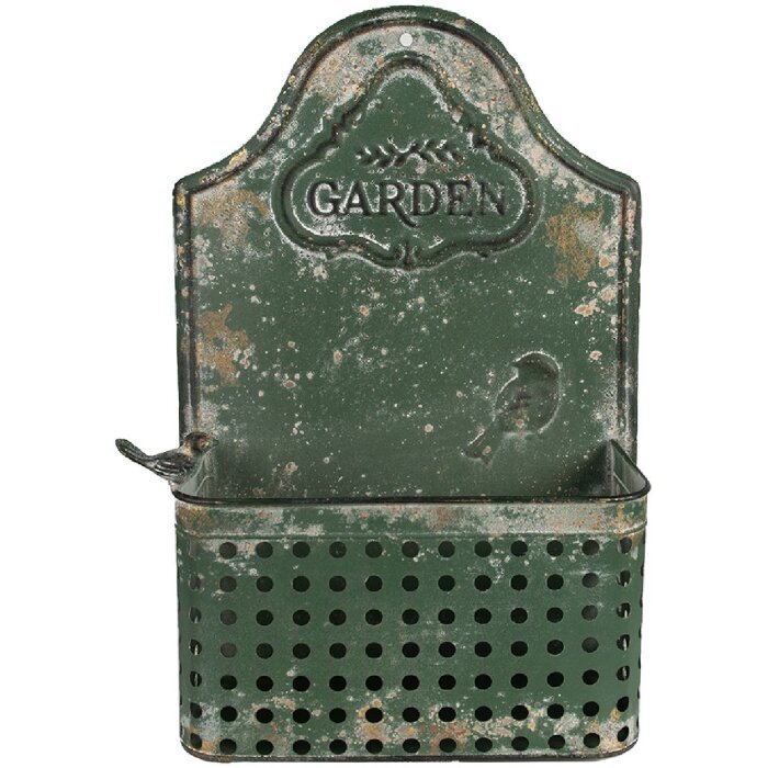 Clayre & Eef 6Y5502 Jardinera Verde 29x13x45 cm