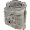 Clayre & Eef 6Y5503 Buzón de Pared Metal Gris 41x9x36 cm