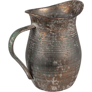 Clayre & Eef 6Y5504 Jarra decorativa Gris 19x13x19 cm