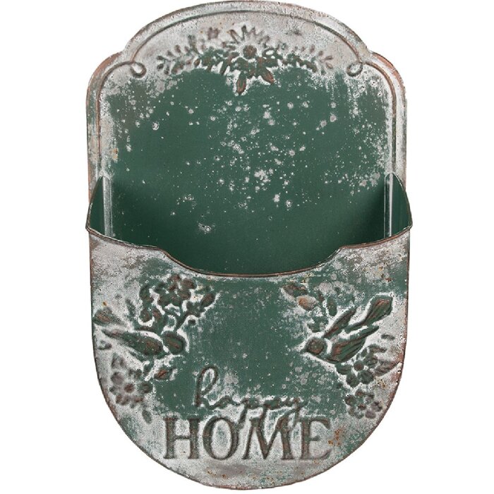 Clayre & Eef 6Y5507 Jardinera Verde 28x9x41 cm