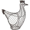 Clayre & Eef 6Y5520 Cesta Pollo 37x16x32 cm Marrón Decorativa Almacenaje