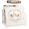 Clayre & Eef 6Y5533 Portacartas Blanco 19x15x9/24 cm - Práctico y Elegante
