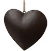 Clayre & Eef 6Y5552 Percha Decorativa Corazón Rojo 11x2x10 cm