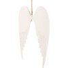Clayre & Eef 6Y5554M Alas Decorativas Blanco 19x12 cm