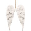 Clayre & Eef 6Y5554S Alas Decorativas Blanco 14x9 cm