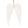 Clayre & Eef 6Y5554S Alas Decorativas Blanco 14x9 cm