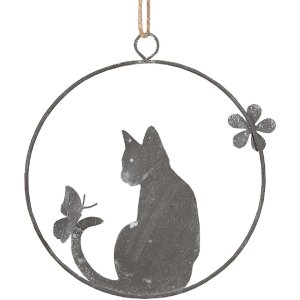 Clayre & Eef 6Y5560 Percha Gato 14x14 cm...