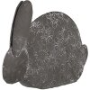 Clayre & Eef 6Y5561 Conejo Decorativo Hierro Gris 16x4x11 cm Estilo Campestre