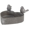 Clayre & Eef 6Y5563 Jardinera Gris 14x12x7 cm Diseño Elegante