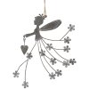 Clayre & Eef 6Y5573 Percha Decorativa Niño 20x17cm Gris