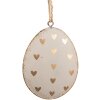 Clayre & Eef 6Y5575 Huevo colgante decorativo 8x1x6 cm Gris - Decoración de Pascua