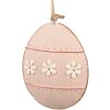 Clayre & Eef 6Y5576 Percha Decorativa Huevo Rosa 10x2x8 cm