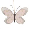 Clayre & Eef 6Y5578M Colgante Decorativo Mariposa Rosa 22x4x14 cm