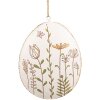 Clayre & Eef 6Y5582 Huevo Colgante Decorativo Beige 10x2x8 cm Pascua