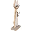 Clayre & Eef 6Y5594 Decoración Gato 21x8x38 cm Blanco
