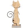 Clayre & Eef 6Y5594 Decoración Gato 21x8x38 cm Blanco