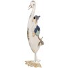 Clayre & Eef 6Y5595 Ganso decorativo 15x13x36cm Blanco Azul