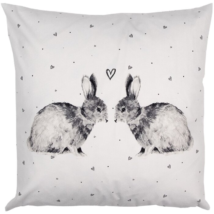 Clayre & Eef BSL22 Funda de Cojín Blanca 45x45 cm - Elegante accesorio para el hogar