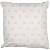 Clayre & Eef BSLC22 Funda de Cojín Blanco 45x45 cm Acogedor accesorio para el hogar