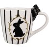 Clayre & Eef CBMU Mug Blanco Negro 350 ml 14x9x10 cm