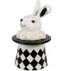 Clayre & Eef CBVO Maceta Blanco Negro 13x13x20 cm