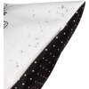 Clayre & Eef DR23 Funda de Cojín Blanco Negro 45x45 cm