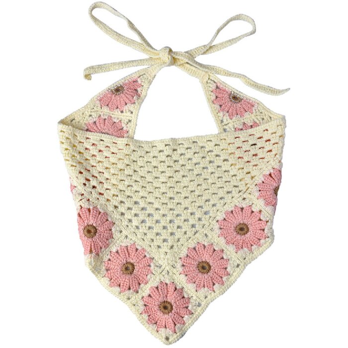 Juleeze JZCBA0005 Pañuelo para niños Beige Rosa 55 cm - Accesorio con estilo para niños