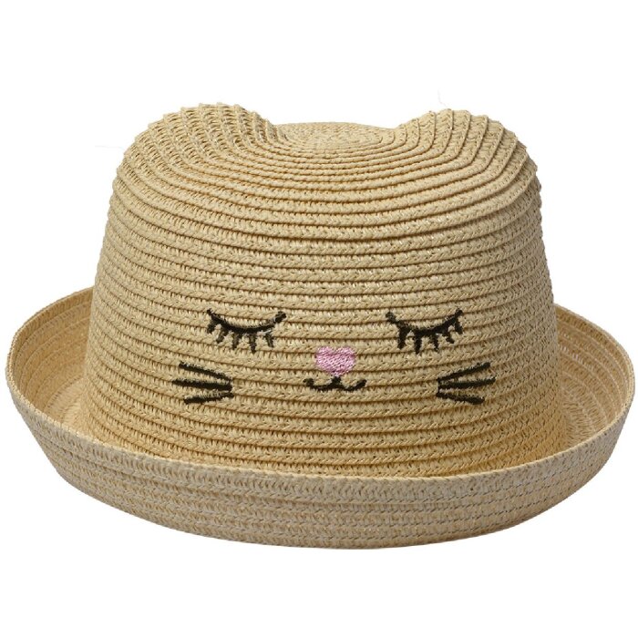 Juleeze JZCHA0013BE Sombrero para niños Motivo de gato Beige Una talla
