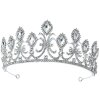 Juleeze JZCR0002 Diadema corona cristal plata Ø 15x6 cm