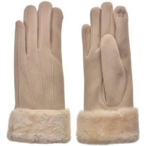 Juleeze JZGL0083 Elegantes guantes de señora beige...
