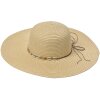 Juleeze JZHA0103 Sombrero para el sol Detalle de lazo beige Talla única