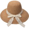 Juleeze JZHA0110 Sombrero de Sol con Correa de Encaje Beige Talla Única